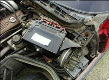 1990-1991 Chevy Corvette ECM Location