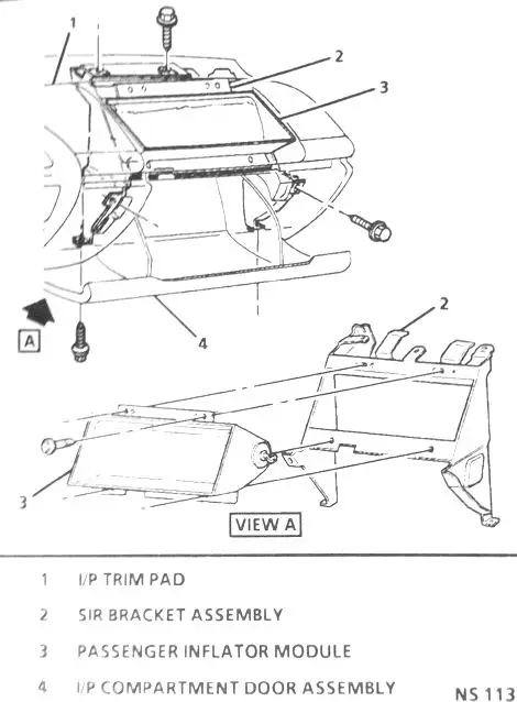 1993-1995 Chevrolet Camaro TDM Location