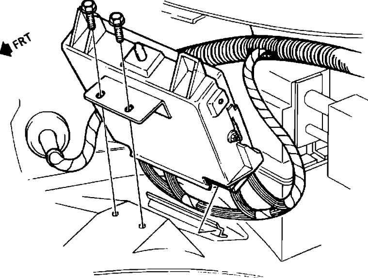 1993-1995 Chevrolet Camaro PCM/ECM Location