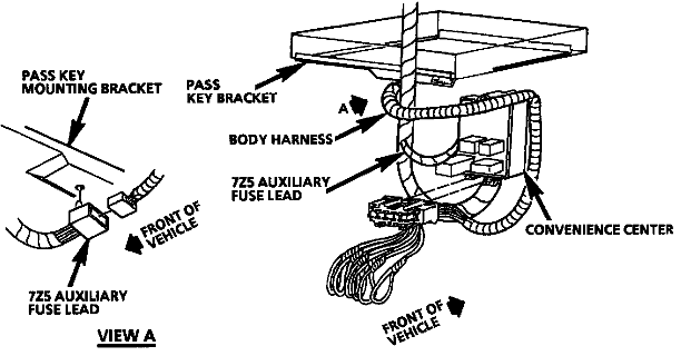 1994-1996 Chevolet Caprice, Impala, Buick Roadmaster TDM Location