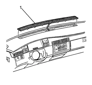 1996-1999 Cadillac Deville Seville IPC Removal Step 1