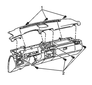 1996-1999 Cadillac Deville Seville IPC Removal Step 4
