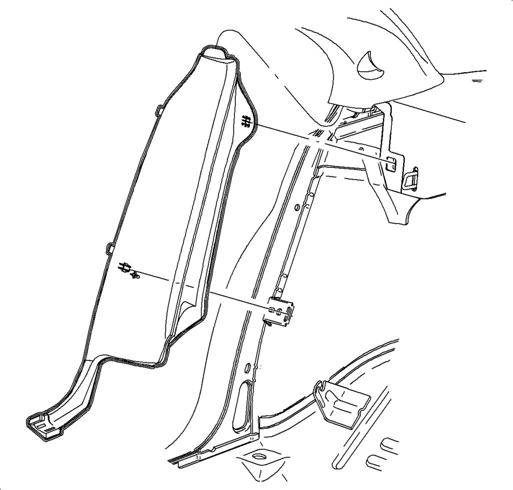 1996-1999 Saturn S Series RKE Module Location - Step 2