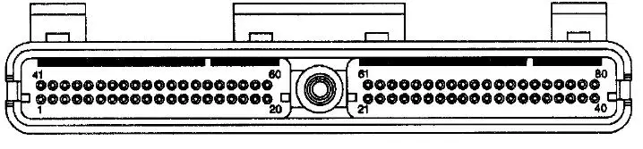 1996-2002 Pontiac TransAm Firebiird Chevrolet Camaro Blue C1 Connector