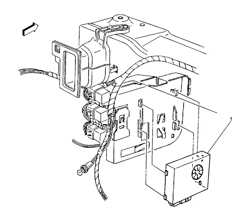 1997-1999 Pontiac Grand Prix BCM Location