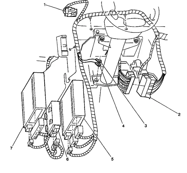 1998-1999 Oldsmobile Intrigue BCM Location