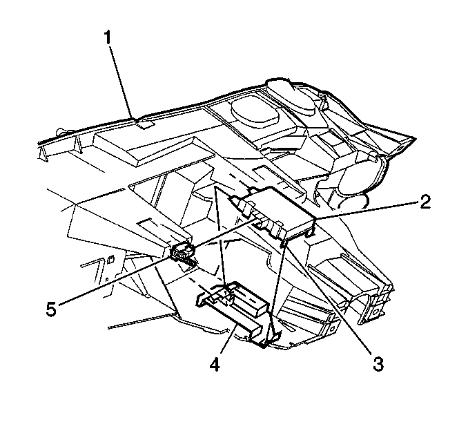 1998-2002 GMC Savana, Chevrolet Express TDM (Passlock Control Module) Location