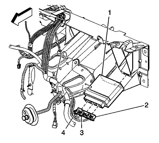 2000-2005 Chevrolet Impala, Monte Carlo BCM Location