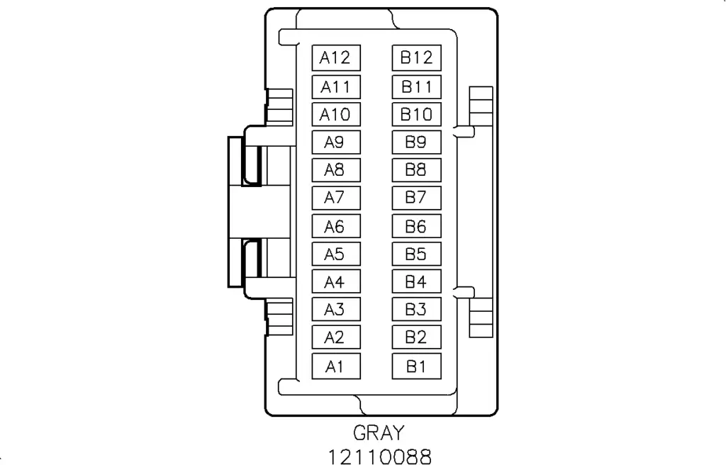 2000-2005 Saturn L Series BCM Connector J2