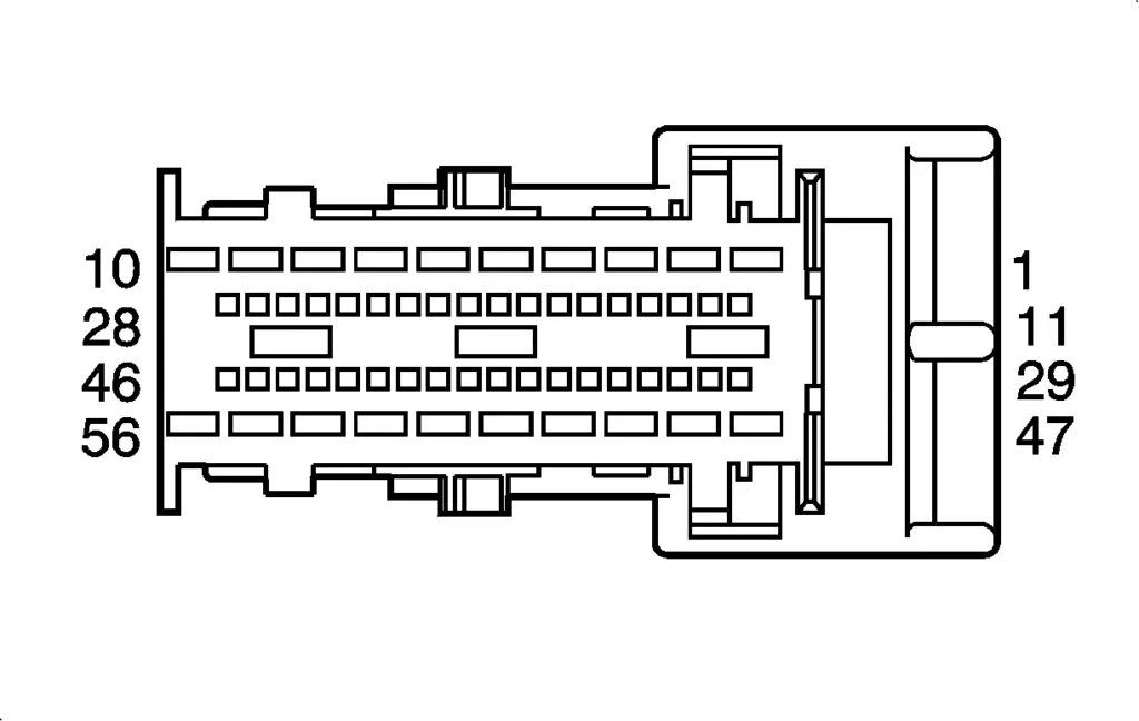 2003-2007 Saturn Ion BCM Connector C4 Gray