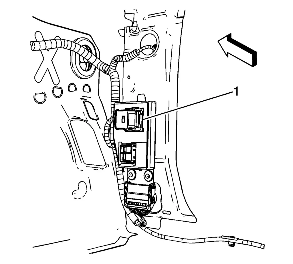 2004-2012 Isuzu I-280,I290,I-350, Chevrolet Colorado, GMC Canyon Pickup, 2006-2010 Hummer H3 BCM Location