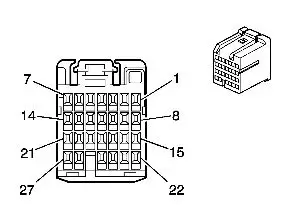 2007-2010 Pontiac Torrent, Chevrolet Equinox, 2008 Saturn Vue , 2007 - 11 GMC Acadia and Traverse, 2007-2010 Saturn Outlook BCM Connector C1 LT GRN