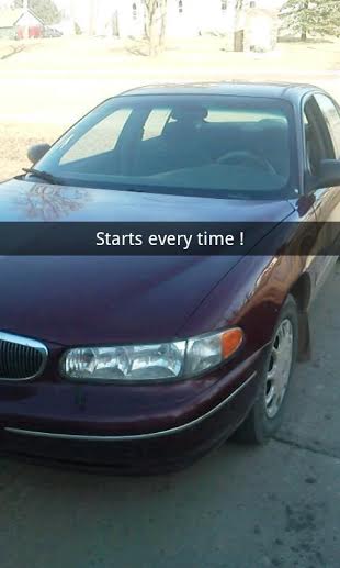 Scott Lawrence's maroon Buick Century parked outdoors, photographed to celebrate that it starts every time after the NEWROCKIES PRO Module install