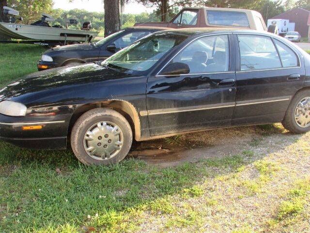 Marty's black Chevrolet Lumina parked on the grass