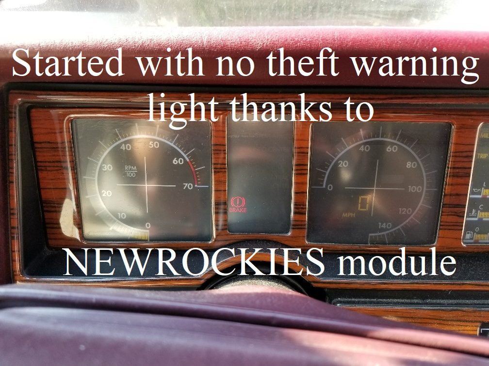 Cadillac Allante instrument cluster after the PRO Module was installed